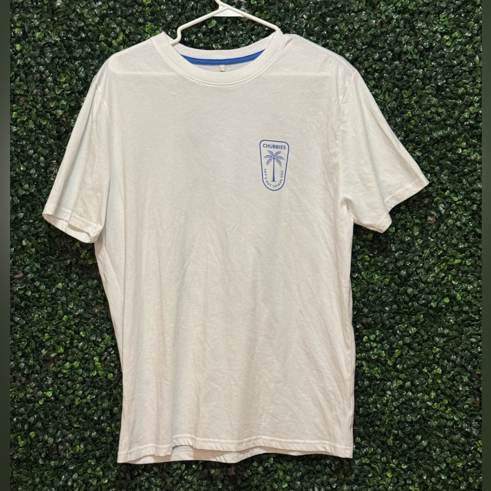 🔥5/$30🔥CHUBBIES MEN'S SKIES OUT THIGHS OUT LOGO SHORT SLEEVE TSHIRT